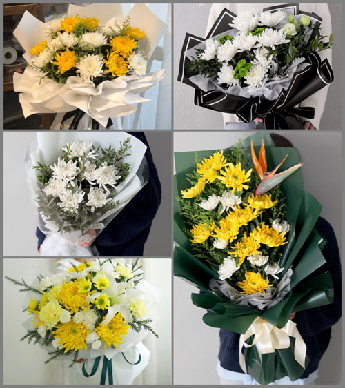 湖北黄冈市黄梅县濯港镇张店村白事花束代送